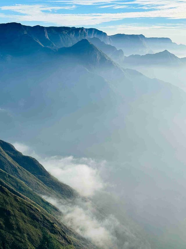 Munnar hills with cloud